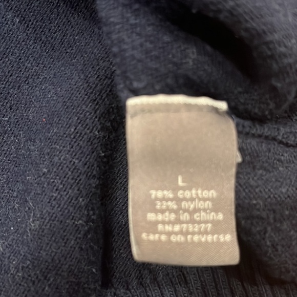 APT.9 men’s vneck navy blue sweater size large . - Picture 7 of 8